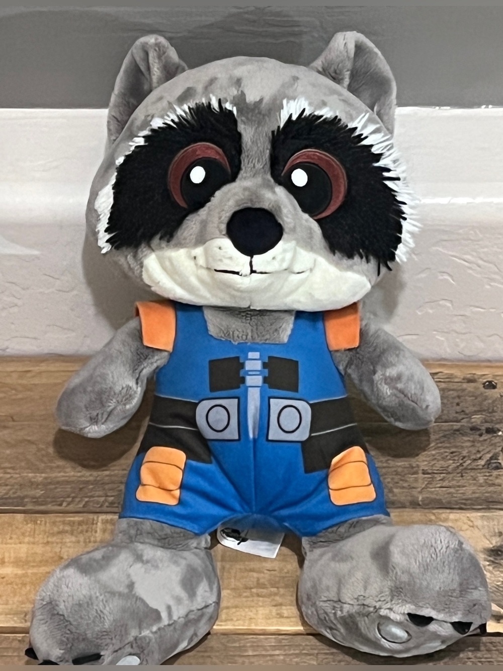 Disney Parks Marvel Rocket Raccoon Big Feet Plush 14”